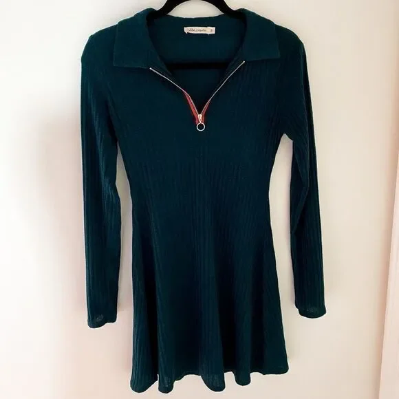 Chloe & Katie | Dresses | New Chloe Katielong Sleeve Zip Up Collar Skater Dress Dark Green Size Medium | Poshmark Chloe & Katie | Dresses | New Chloe Katielong Sleeve Zip Up Collar Skater Dress Dark Green Size Medium | Poshmark